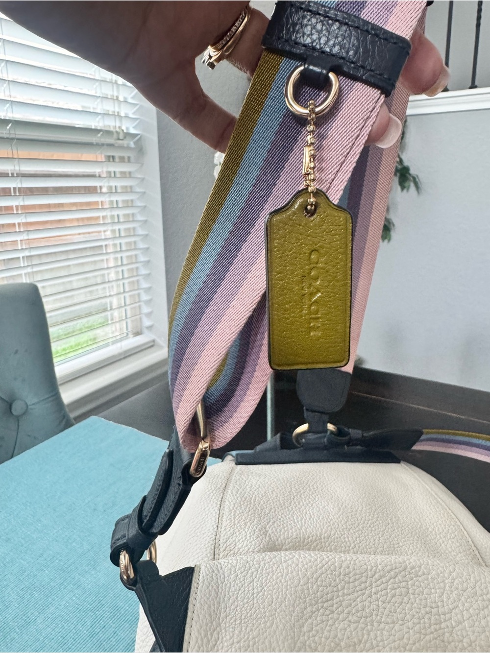 Coach Jes Colorblock Leather Backpack - Picture 11 of 13